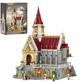 Lumibricks Schatzkammer des Königsschlosses Bausteine-Set mit LED-Leuchten (985 Teile)