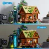 Lumibricks Waterfall Hut Bausteine-Set mit LED-Beleuchtung