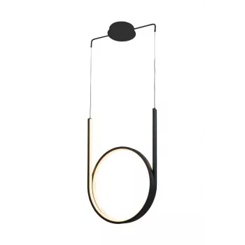 Pendelleuchte 48W LED Schwarz 2880lm