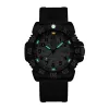LUMINOX Atacama Field Automatic 1900 Series X2.2057 Herrenuhr 44mm schwarzes Zifferblatt schwarzes Lederarmband