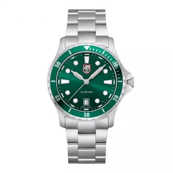 LUMINOX Herrenuhr XS.0957 42mm Swiss Quarz Grünes Zifferblatt Nylonband