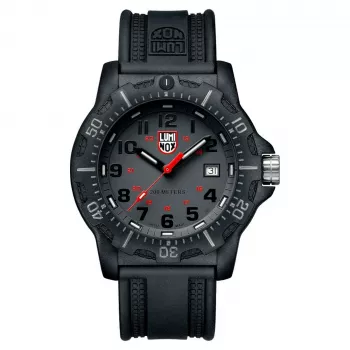 LUMINOX Herren XL.8882.F 45mm Swiss Quarz Uhr mit Carbonox-Gehäuse und schwarzem Kautschukarmband