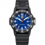 Luminox Herren XS.0323.L 44mm Swiss Quarz Uhr mit blauem Zifferblatt und schwarzem Kautschukarmband