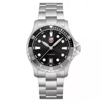 LUMINOX Herren XS.0941 Atacama Field Automatic 1940 Series Uhr 44mm schwarzes Zifferblatt Lederarmband