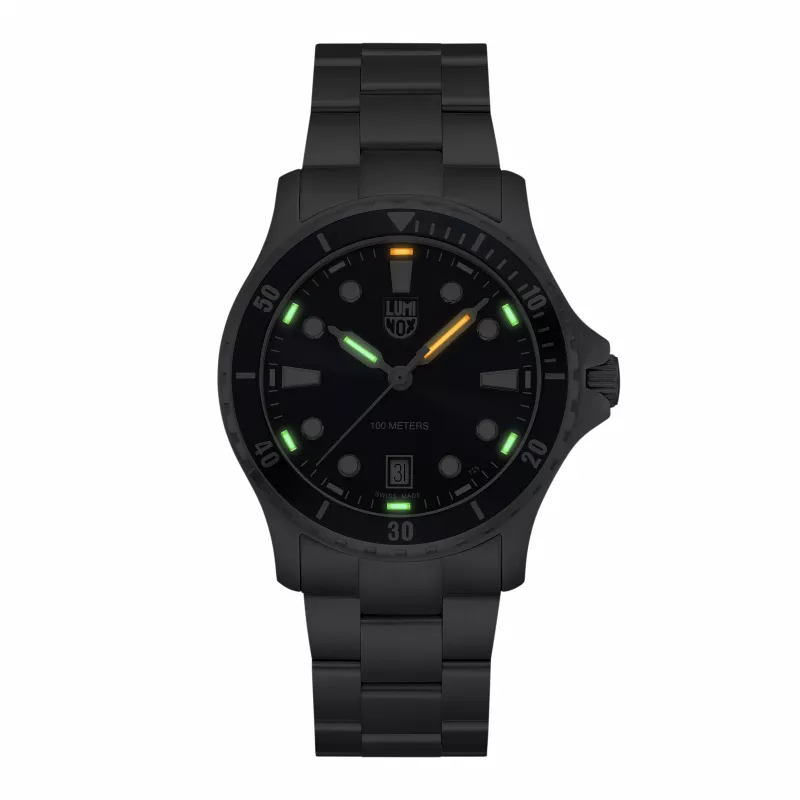 LUMINOX Herren XS.0943 44mm Swiss Automatic Edelstahl Uhr