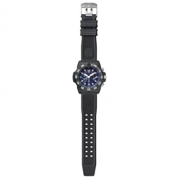 Luminox Navy SEAL Chronograph 3580 Series Herrenuhr XS.3583 45mm Carbonox Schwarz Gummi