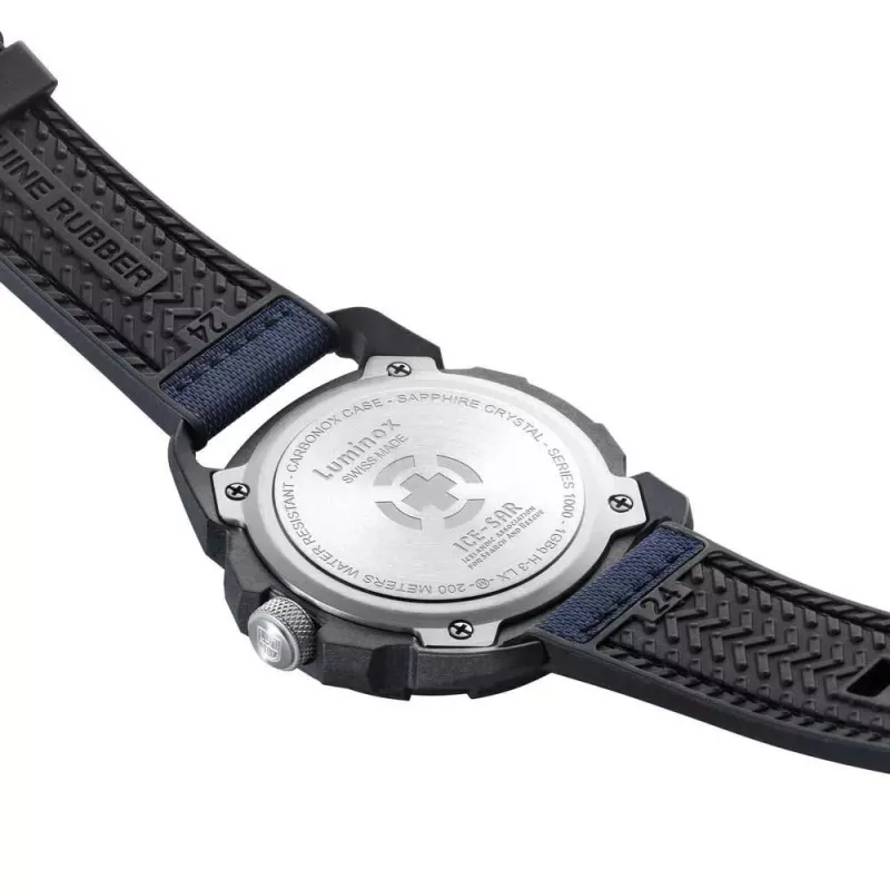 Luminox XL.1003.ICE ICE-SAR Arctic 1000 Series Herrenuhr 46mm Blaues Zifferblatt Blaues Kautschukband