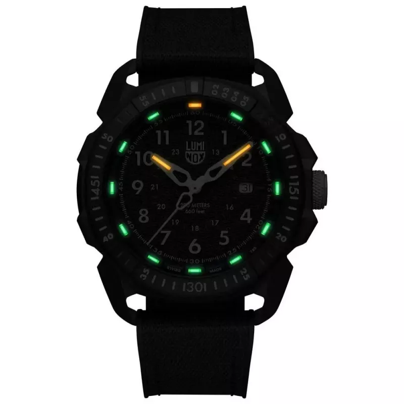 Luminox XL.1003.ICE ICE-SAR Arctic 1000 Series Herrenuhr 46mm Blaues Zifferblatt Blaues Kautschukband