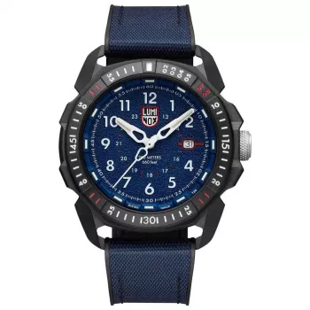 Luminox XL.1003.ICE ICE-SAR Arctic 1000 Series Herrenuhr 46mm Blaues Zifferblatt Blaues Kautschukband