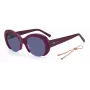 M MISSONI Damen-Sonnenbrille MMI0071SB3V - Schwarzer Acetat-Rahmen, graue Polycarbonat-Gläser, 52 mm