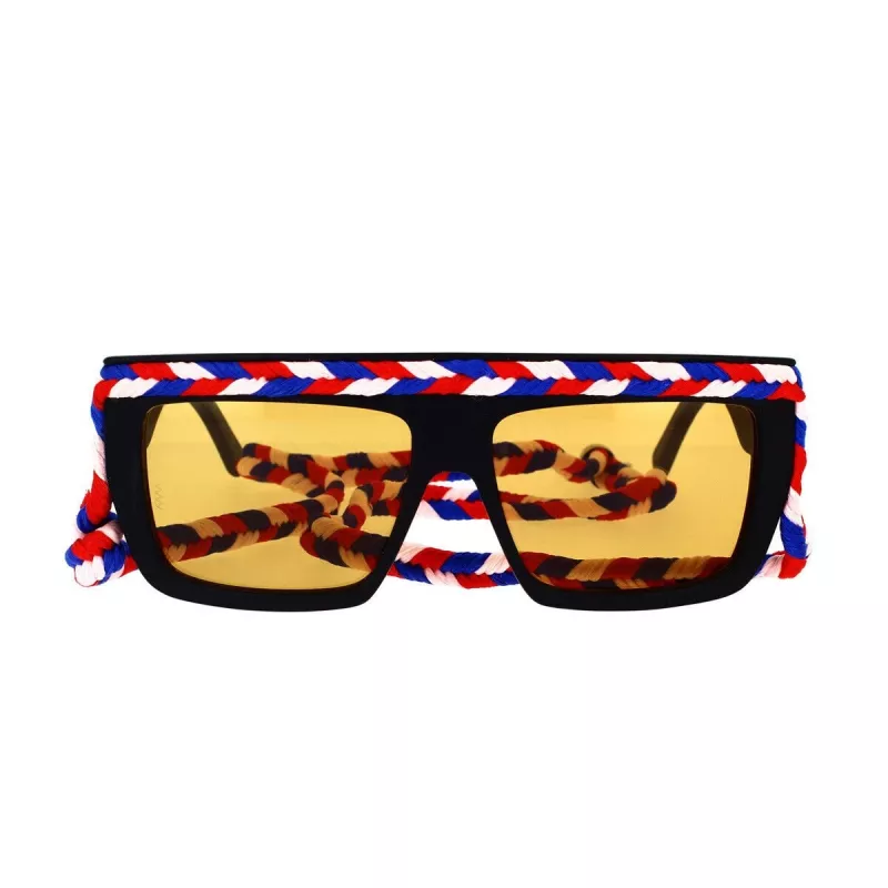 M Missoni Damen-Sonnenbrille MMI0086S807 Schwarz Grau Quadratisch Acetat 57mm