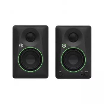 Mackie CR3.5 3,5-Zoll aktive Studiomonitore (Paar) - 50W Klasse D, Seidenkalotten-Hochtöner, Vollholz-MDF