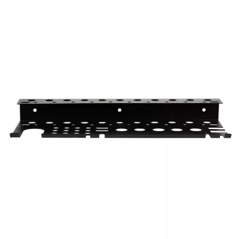 MACLEAN MC-141 Wandmontierter Werkzeug-Organizer mit 20 Behältern und 11 Haken, Schwarz/Rot, 800x400x195 mm