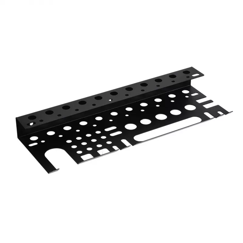 MACLEAN MC-141 Wandmontierter Werkzeug-Organizer mit 20 Behältern und 11 Haken, Schwarz/Rot, 800x400x195 mm