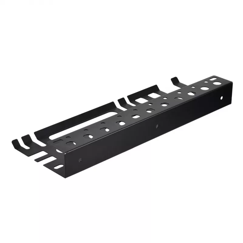 MACLEAN MC-141 Wandmontierter Werkzeug-Organizer mit 20 Behältern und 11 Haken, Schwarz/Rot, 800x400x195 mm
