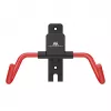 MACLEAN MC-172 Horizontaler Wandmontierter Fahrradträger, Stahl, 30 kg Belastung, Verstellbarer Winkel, Klappbar, Schwarz