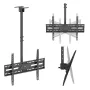 MACLEAN MC-173 Deckenhalterung für 37–86 inch Fernseher, 50 kg, VESA 600x400, Neigbar & Schwenkbar, Schwarz
