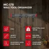 Maclean MC-178 Wandmontierter Stahl-Werkzeugorganisator, 136 kg Belastung, 816 mm breit, Lochwand-Paneel