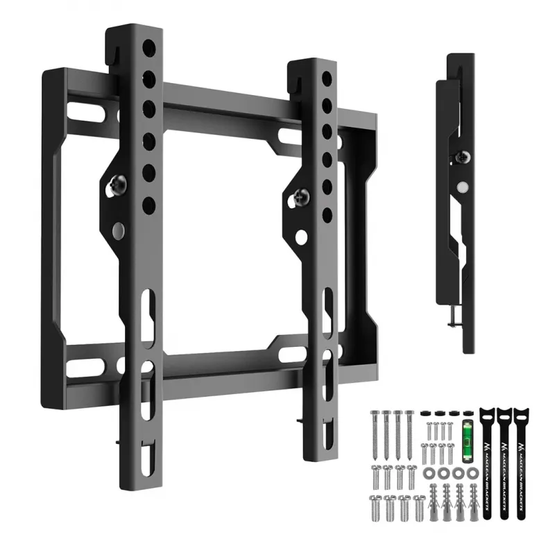 MACLEAN MC-186 Neigbarer TV-Wandhalterung für 13-43 inch Bildschirme, VESA 200x200, 45 kg, Schwarz