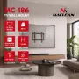 MACLEAN MC-186 Neigbarer TV-Wandhalterung für 13-43 inch Bildschirme, VESA 200x200, 45 kg, Schwarz