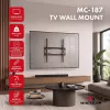 MACLEAN MC-187 Neigbarer TV-Wandhalterung für 32-75 Zoll Bildschirme, VESA bis 400x400, 45 kg, Schwarz
