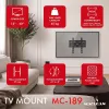 MACLEAN MC-189 Neigbarer TV-Wandhalterung für 13-43 Zoll Bildschirme, VESA 200x200, 45 kg, Schwarz