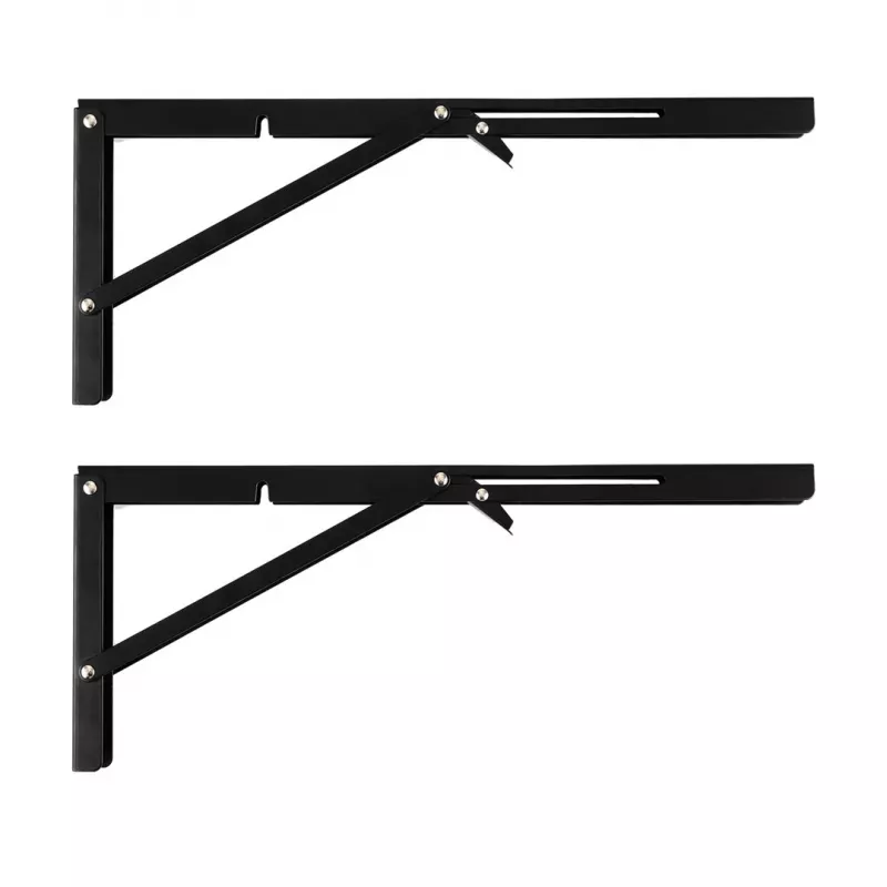 MACLEAN MC-196 Klappbarer Wandregalträger 300mm 60kg Weiß pulverbeschichteter Stahl