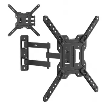 Maclean MC-759 N Feste TV-/Monitor-Wandhalterung für 23–65 inch Bildschirme, 30 kg, VESA bis 400x400, Schwarz