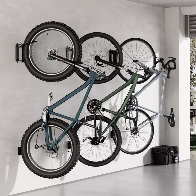 Maclean Wandmontierter Fahrradträger / -halter, max. Belastung 35 kg, verstellbarer Neigungswinkel, Stahl, MC-171