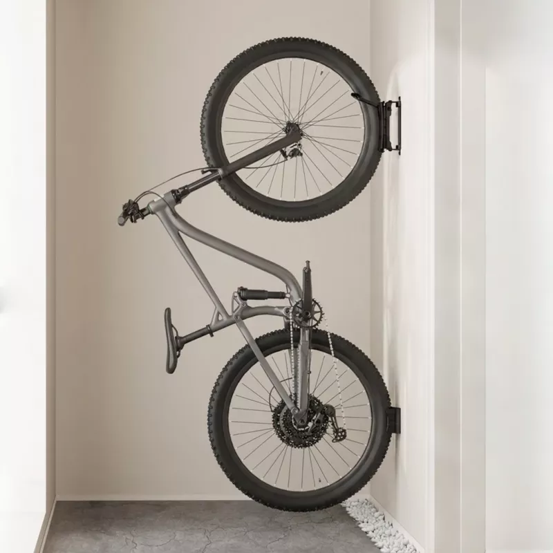 Maclean Wandmontierter Fahrradträger / -halter, max. Belastung 35 kg, verstellbarer Neigungswinkel, Stahl, MC-171