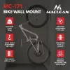 Maclean Wandmontierter Fahrradträger / -halter, max. Belastung 35 kg, verstellbarer Neigungswinkel, Stahl, MC-171