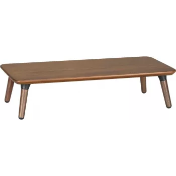 Maclean Holz-Monitor-/Laptop-Ständer, (500x240x120mm), Nussbaum schwarz, max. 20kg, MC-930