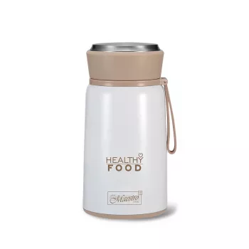 Maestro MR-1646-80 Dinner Thermos 0,8 L Edelstahl Vakuum-Isolierflasche für Speisen mit Klapplöffel