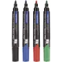 MAGNETOPLAN HOLTZ Board- & Flipchart-Marker-Set, Rundspitze, verschiedene Farben, 10er-Pack (12281)