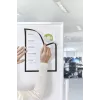 MAGNETOPLAN HOLTZ Magnetofix Magnetische Sichtmappe A4 Schwarz, Magnetische Montage auf eisenhaltigen Oberflächen 1130312