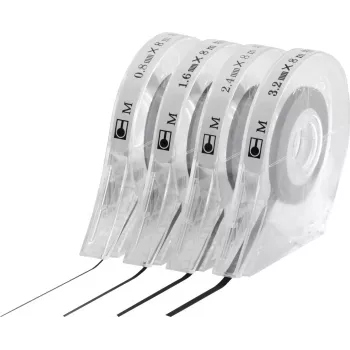 MAGNETOPLAN HOLTZ Selbstklebendes Markierungsband, Schwarz, 2,4 mm x 8 m, für Planungstafeln, 1 Rolle (40103)