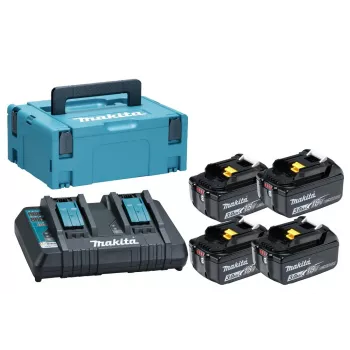 Makita 197970-3 18V LXT Lithium-Ion Akku- und Ladegerät-Set (5,0Ah, BL1850B, DC18RC)