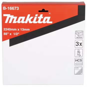 Makita B-16673 Bandsägeblatt 4 TPI 2240 mm 3 Stück