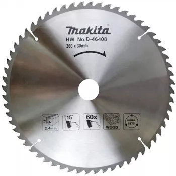 Makita D-46408 Kreissägeblatt 190mm 40 Zähne TCT ATB Feinschnitt Makforce