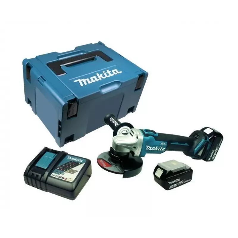Makita DGA506RTJ 18V LXT Bürstenloser Akku-Winkelschleifer 125mm 8500 RPM