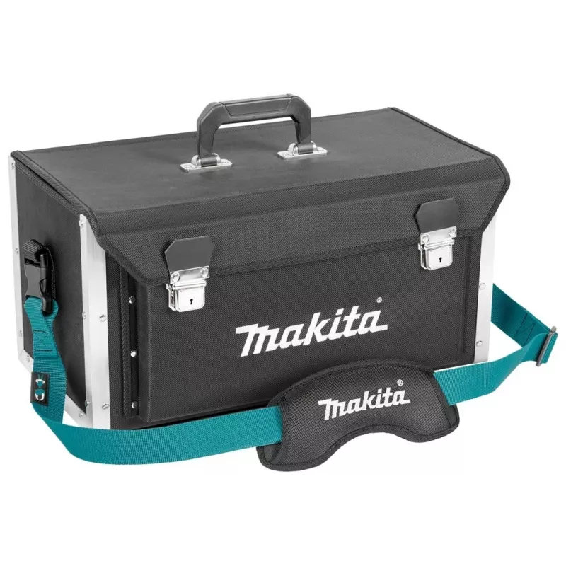 MAKITA E-15394 Offene Tragetasche für Werkzeug 50/25, 20 Taschen, 15 kg Belastung, Schwarz/Blau