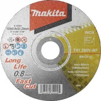 Makita E-22953 Trennscheibe für Stahl, 125 mm, 1 Stück