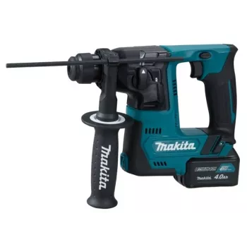 Makita HR140DSMJ 12V Max CXT Brushless SDS-Plus Bohrhammer-Set mit 2x 4,0Ah Akkus, Ladegerät und Makpac-Koffer