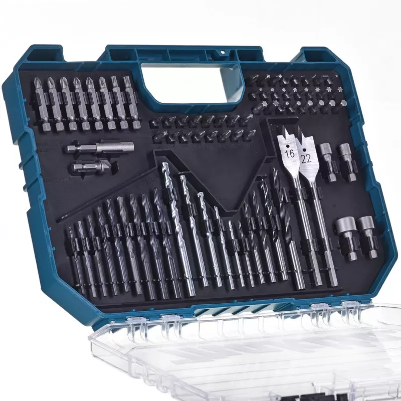 Makita ME-15126 18V LXT Akku-Schlagbohrschrauber-Set mit 70-teiligem Bit-Set, 2 Akkus, Ladegerät und Hartschalenkoffer