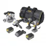 Makita NEUES 4-TEILIGES WERKZEUGSET 18V LXT Bürstenloser Kombi-Kit (2x4,0Ah)