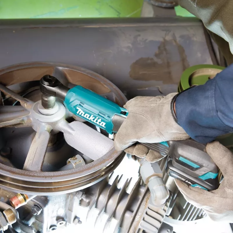 Makita WR100DSA 12V CXT Akku-Ratschenschlüssel-Set 1/4 Zoll & 3/8 Zoll Antrieb, 47,5 Nm, 2,0 Ah Akku, Ladegerät, LED-Licht