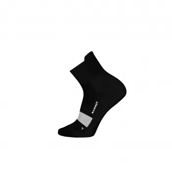 Mammut All-Mountain Targeted Cushion Quarter Socken Schwarz-Weiß
