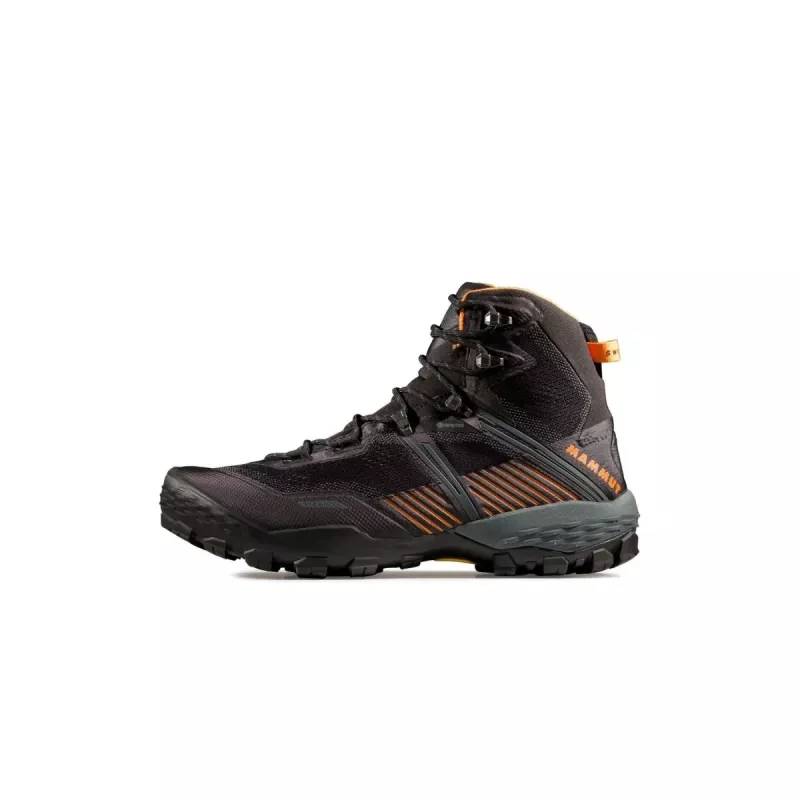 Mammut Ducan II High GTX Herren-Wanderschuhe Black-Dark Tangerine
