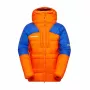 Mammut Eiger Nordwand Pro Down Parka Herren – Eiger Orange / Eiger Blue, 800-Fill Gänsedaune, Pertex Quantum
