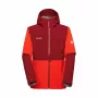Mammut Linard Guide HS Hooded Jacket - GORE-TEX Pro, 28K Waterproof, Mammut Red/Dark Red (XL)